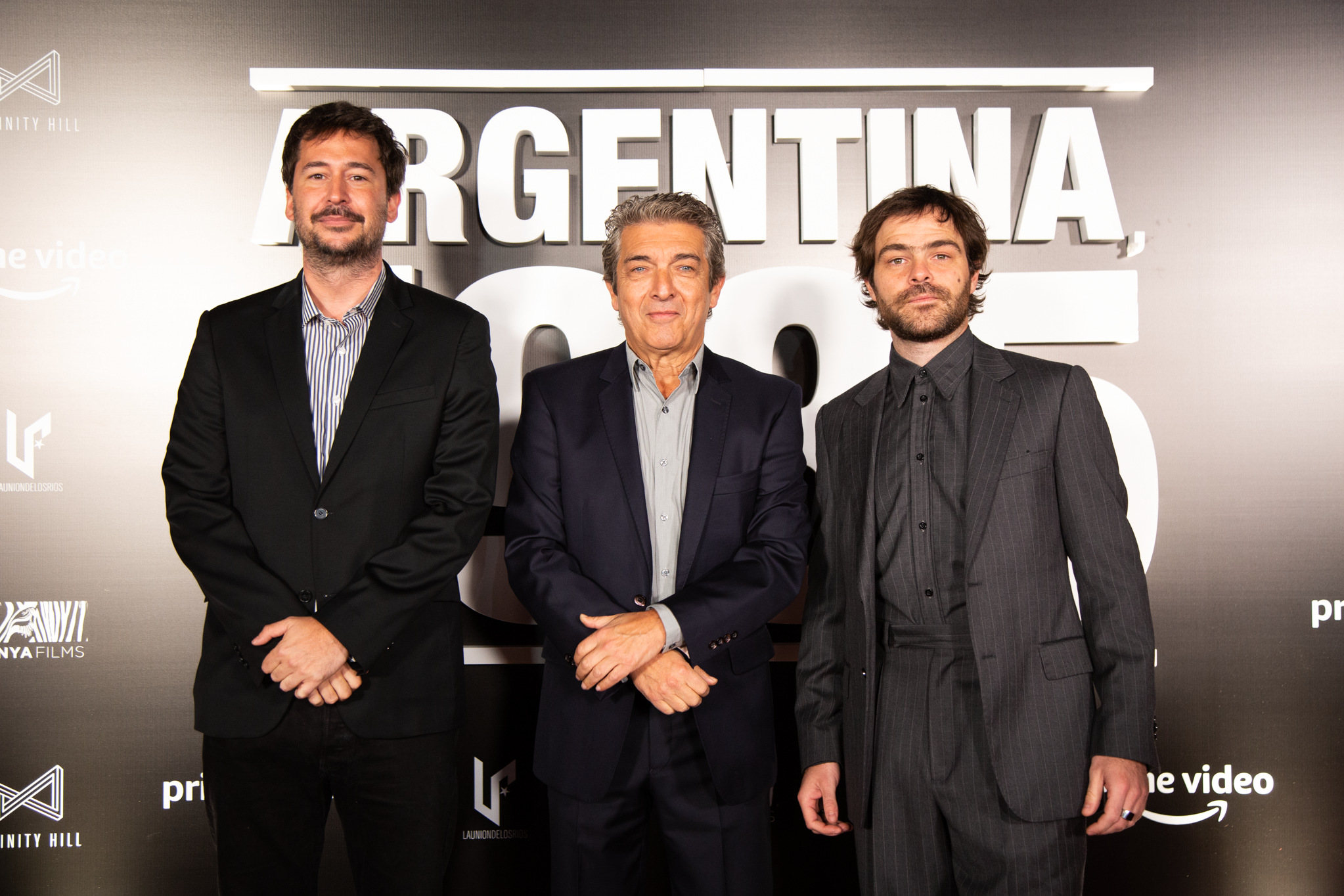 Santiago Mitre, Ricardo Darín y Peter Lanzani