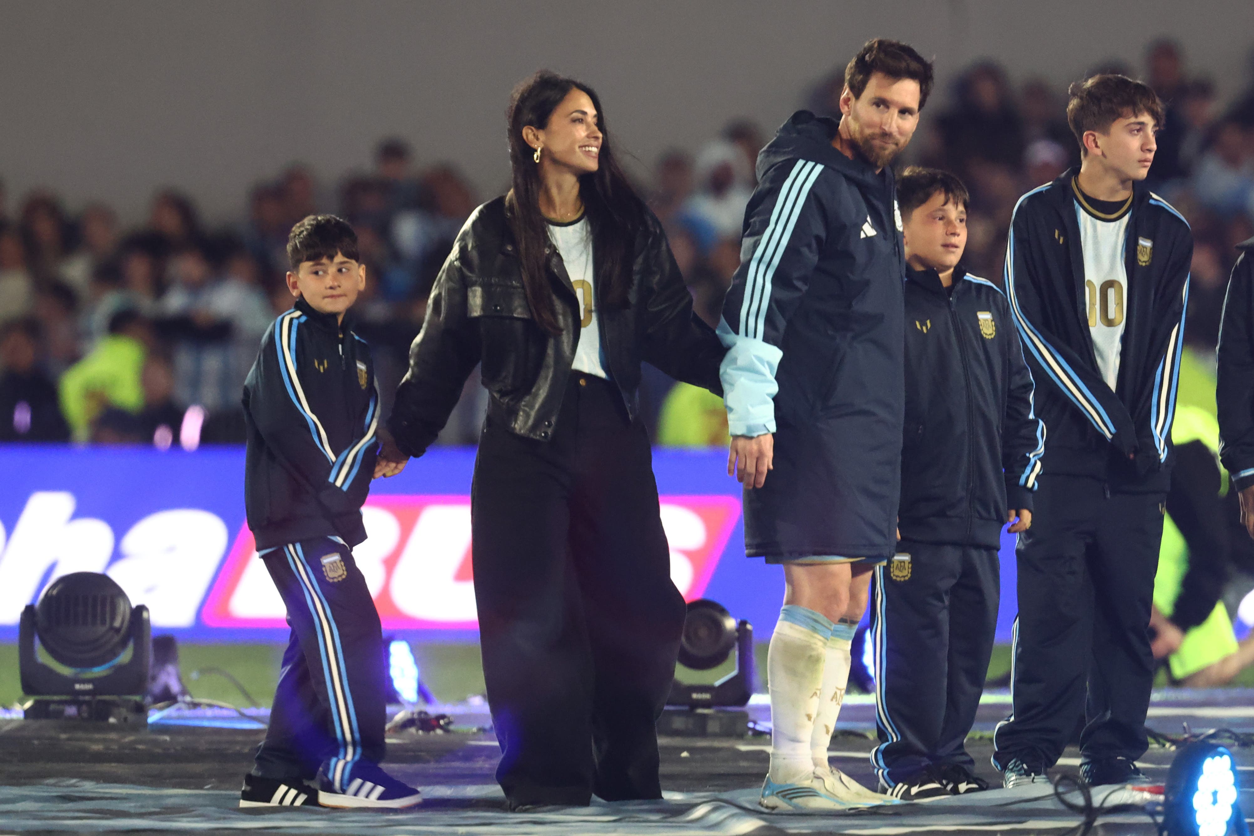 La familia de Messi en su despedida de la selección argentina