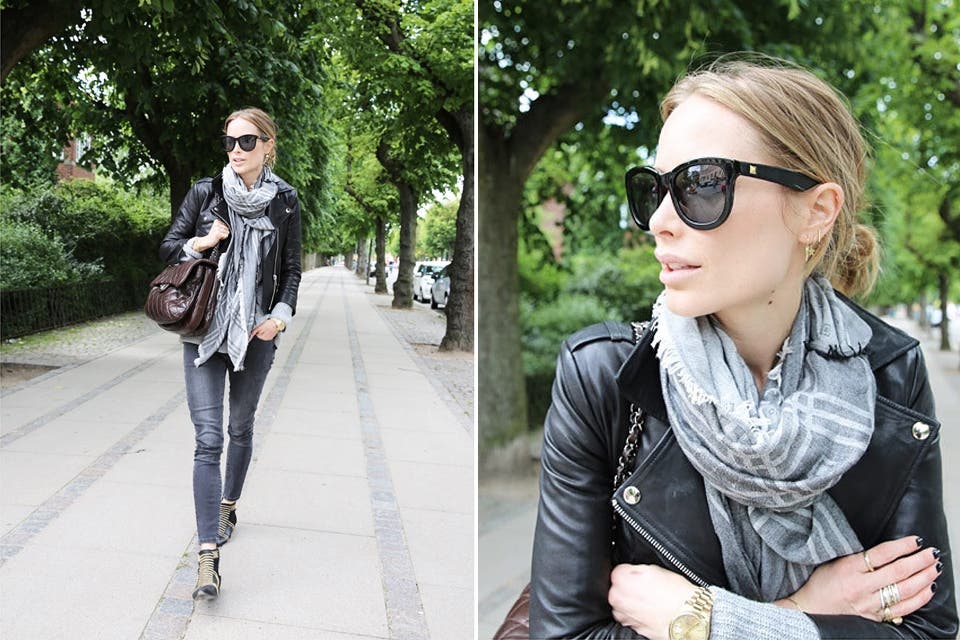Un look simple y con accesorios de buena calidad