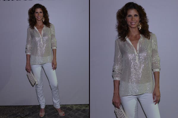 Analía Maiorano aspostó por las transparencias, ¡y por el blanco! Así estuvo en los Premios Tijeras 2012. ¿Te animás al total white?