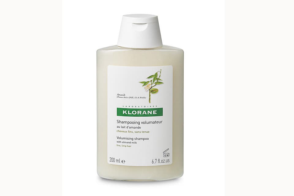 Shampoo voluminador a la leche de almendras, de Klorane (200ml, $37,60)