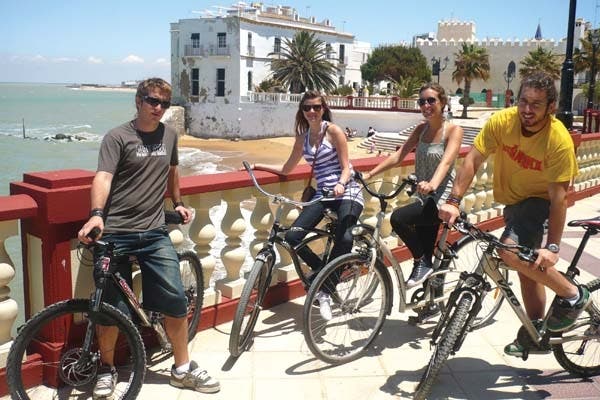 Recorriendo en bici