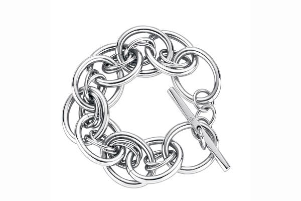 Pulsera con aros ovalados que viene y tres tamaños para elelgir