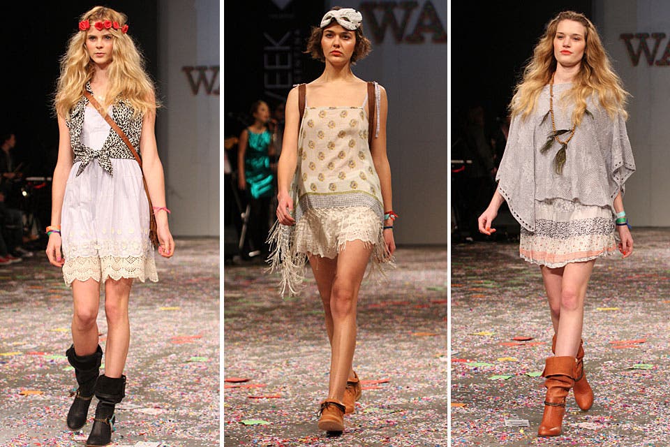 Wanama presentó su colección primavera-verano 2011/12, para mujeres y hombres, en una sala repleta de gente