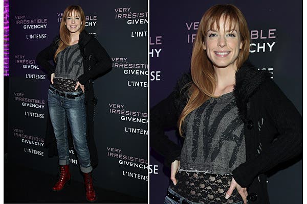 Mercedes Funes apostó al look glam rocker para el lanzamiento del nuevo perfume de Givenchy