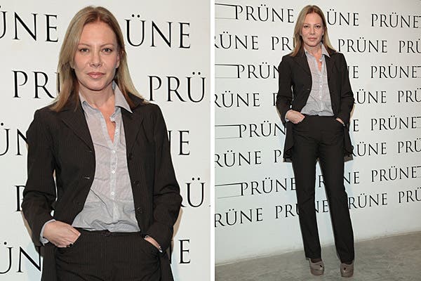 Muy sobria pero elegante, Cecilia Roth estuvo en la presentación de Prüne