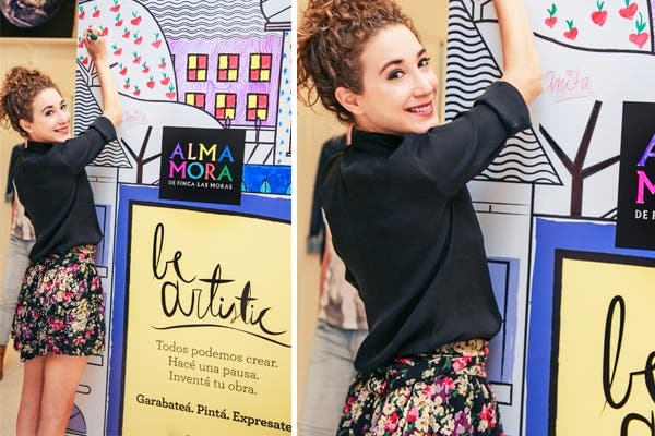 Anita Pauls estuvo en el lanzamiento de Be Artistic de Alma Mora con un look muy juvenil. ¿Te gusta su onda?