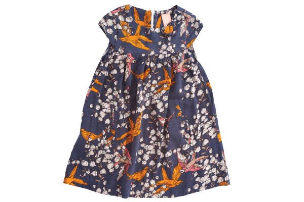 Vestidito con estampa de pajaritos (Complot, $279)