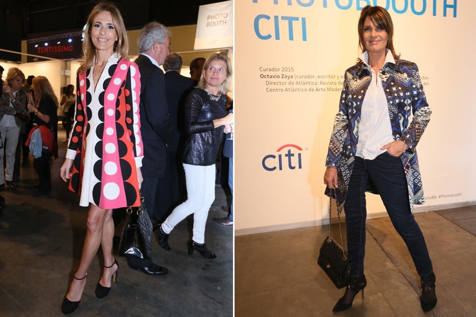 ¡A pura estampa! Rosella Della Giovampaola y Teresa Calandra en ArteBA