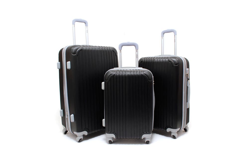Set de valijas rígidas, varios colores (Top 3, $4375)