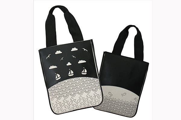Carteras inspiradas en el mar (Pebeta Teta, $296)