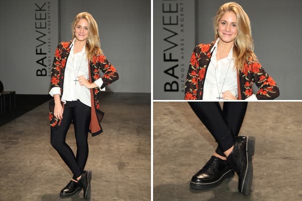 Rochi Igarzabal, otra de las celebrities que asistió al desfile de Falabella