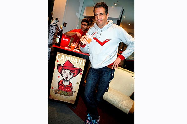 Siempre canchero, Ivo Kutzarida también estuvo en el evento de Pony y Campari