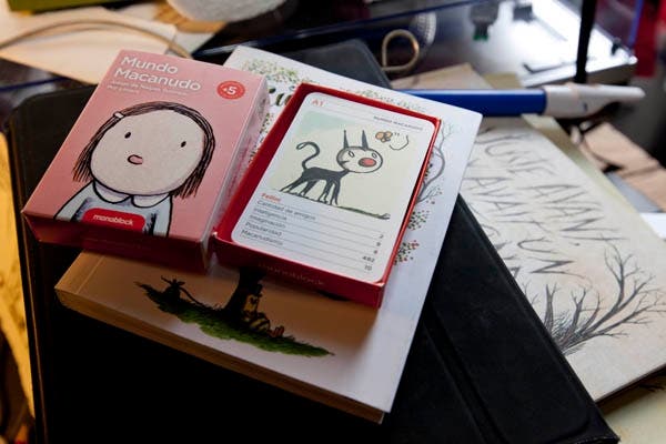 Enriqueta y Fellini, dos de los personajes emblemáticos de Liniers