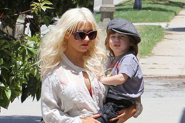 Christina Aguilera, con el pelo bien platinado