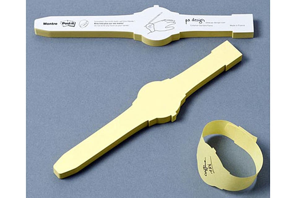 Para no olvidarte lo que tenés que hacer, apuntate y lleva tus notas en la muñeca