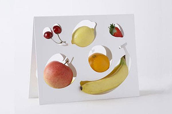 El orden también ayuda en espacios reducidos... como este frutero con formas