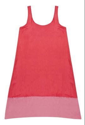 maxi vestido de corte simple (Desiderata, $835)