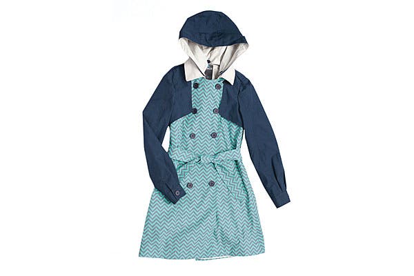 Con estampa zigzag y capucha desmontable (Seco, $1550)