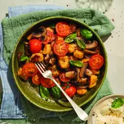 Ñoquis de calabaza y rocota