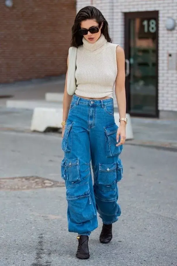 Cargo jeans 10 looks con el pantal n de la temporada Ohlal