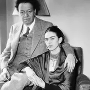 Frida Kahlo y Diego Rivera en 1939.