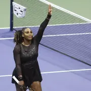 Serena Williams durante su último partido en el U.S. Open.