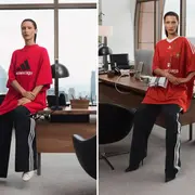 Bella Hadid protagoniza la campaña de Balenciaga x adidas.