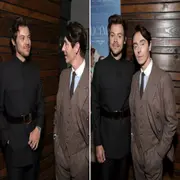 Harry Styles elige un traje negro de Gucci para el estreno de My Policeman.