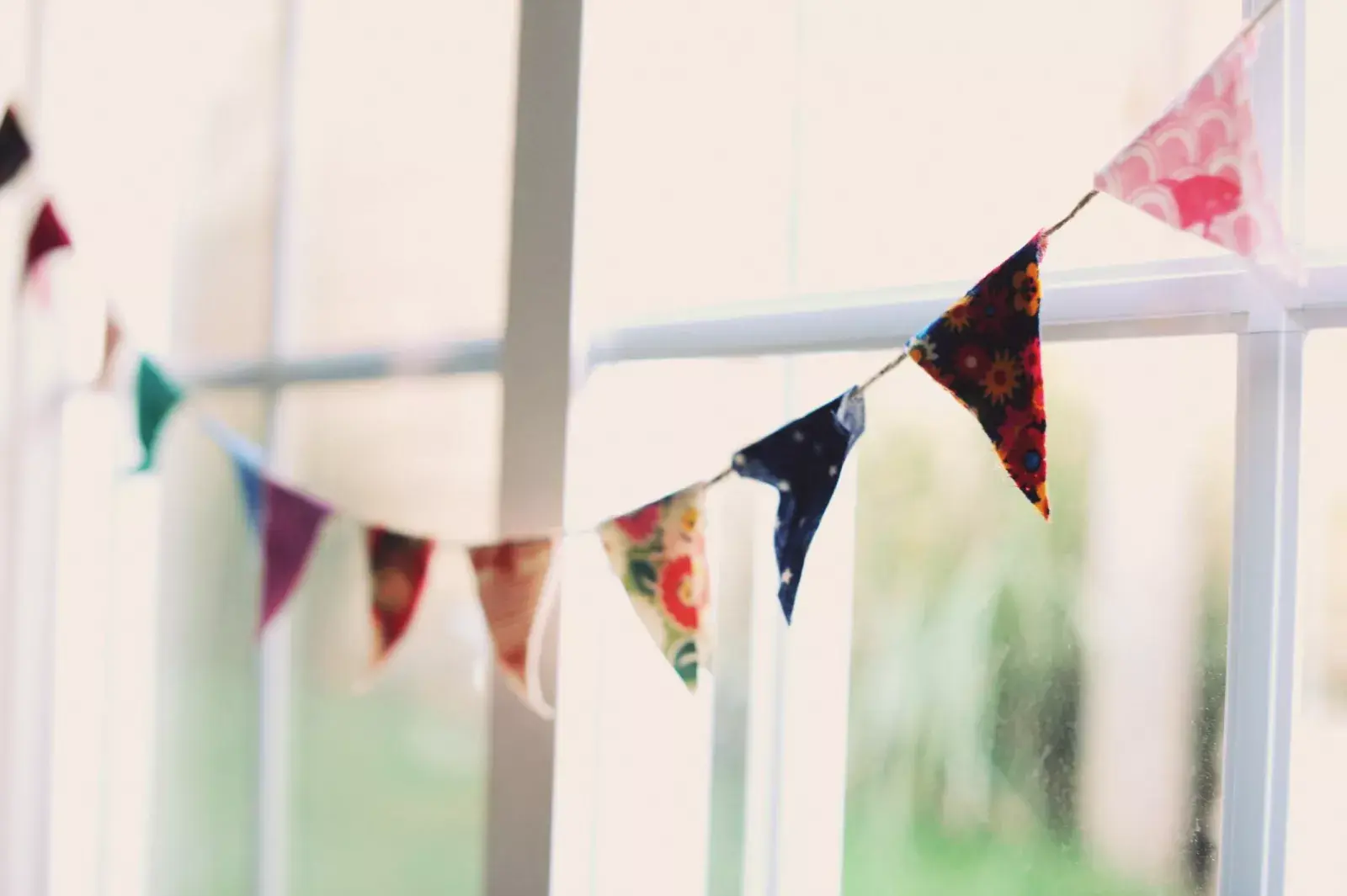 Banderines de tela decoración - Sostenible - Hecho en Barcelona