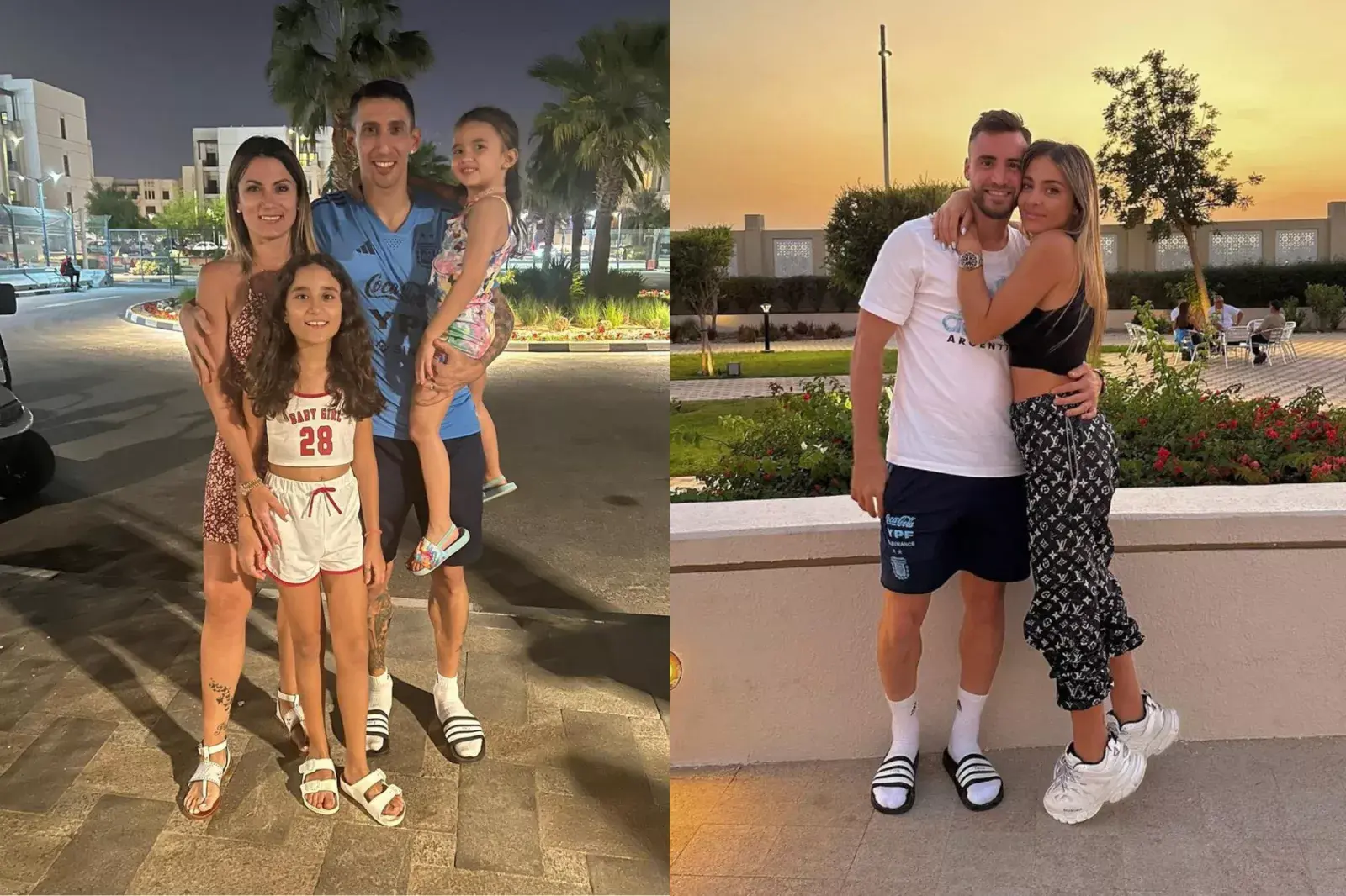 Varios de los futbolistas se mostraron en las redes luciendo esta llamativa combinación.