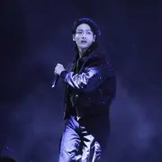 Jungkook de BTS durante la ceremonia de apertura.