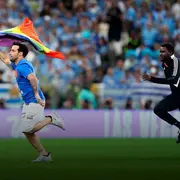 Fue durante el partido entre Portugal y Uruguay.