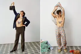 Fotos de la nueva campaña de la campaña de Gucci con Harry Styles.