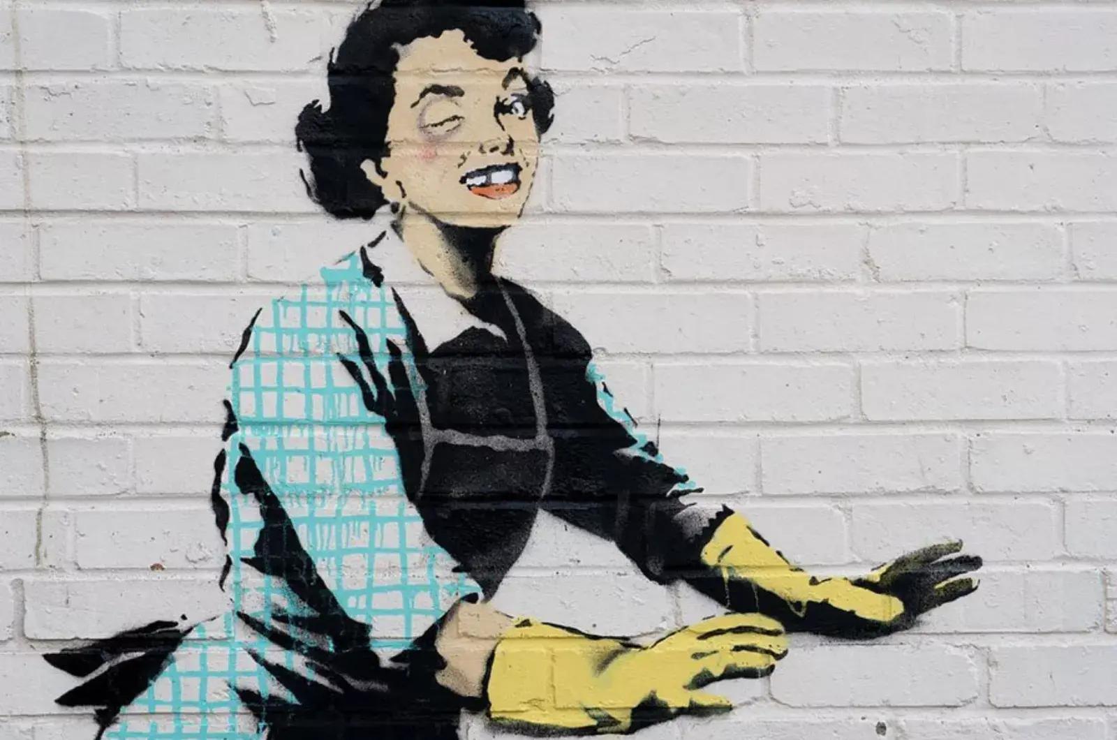 Banksy publicó en su cuenta de Instagram su último mural.