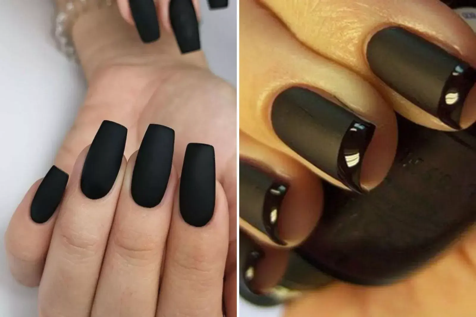 Uñas negras: 6 diseños fáciles para que te inspires - Ohlalá