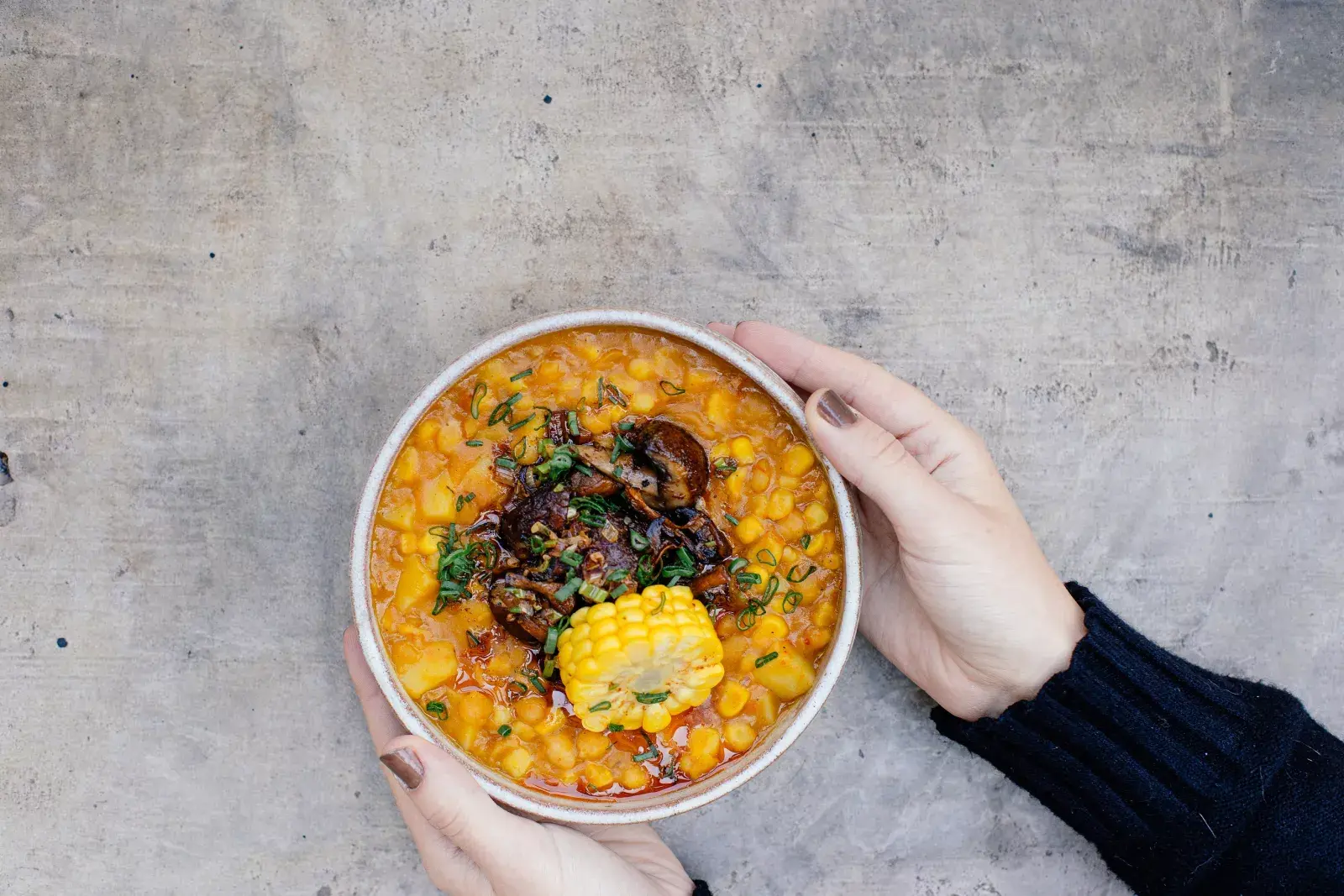 Receta de locro vegano.