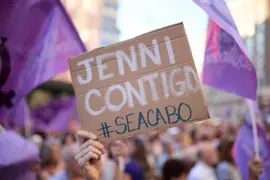 Manifestación en España para expresar apoyo a Jenni Hermoso.