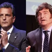 Sergio Massa y Javier Milei.