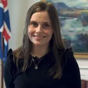 La primera ministra de Islandia, Katrin Jakobsdottir, se plegó a la movilización.