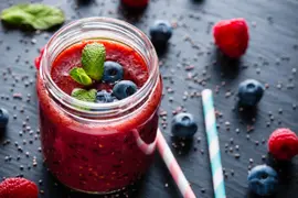 Batido de frutos rojos: beneficios y propiedades.