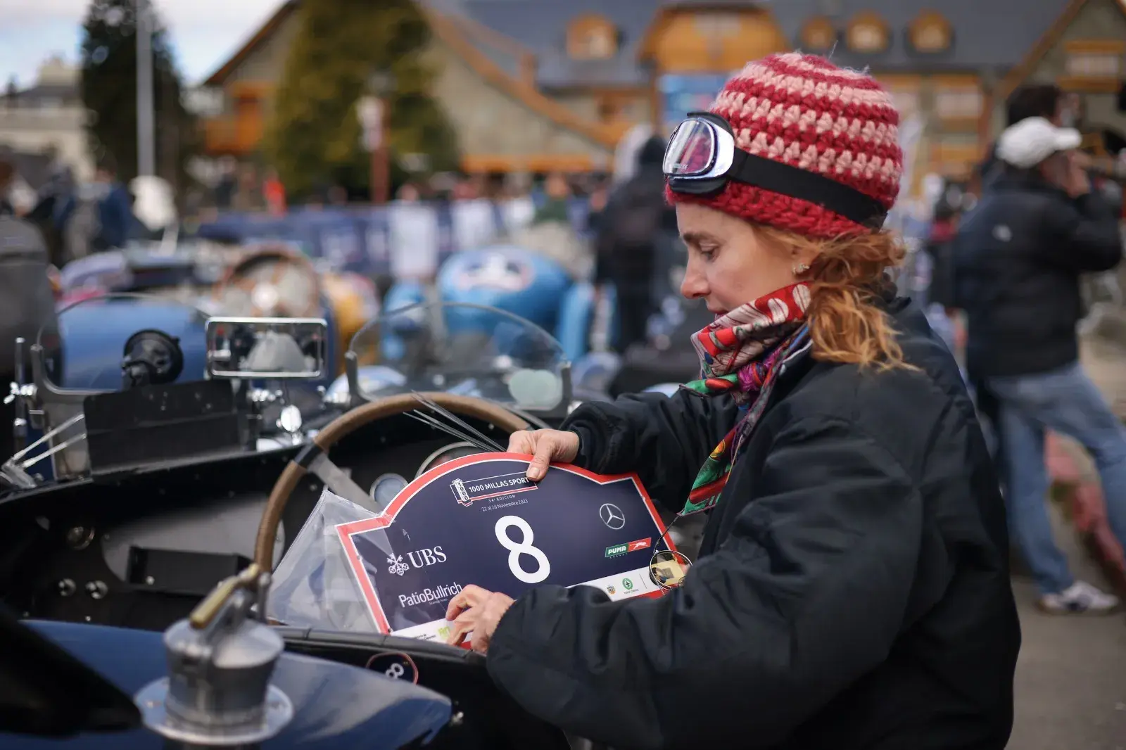 Margarita, una de las corredoras, en la largada.