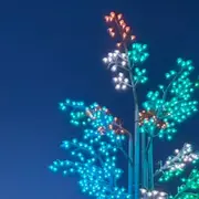 Así es el árbol luminoso que deslumbra en el Parque de la Innovación: el valioso mensaje de concientización.