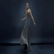 Valeria Mazza lució un increíble vestido de Gorof para los Martín Fierro de Moda.