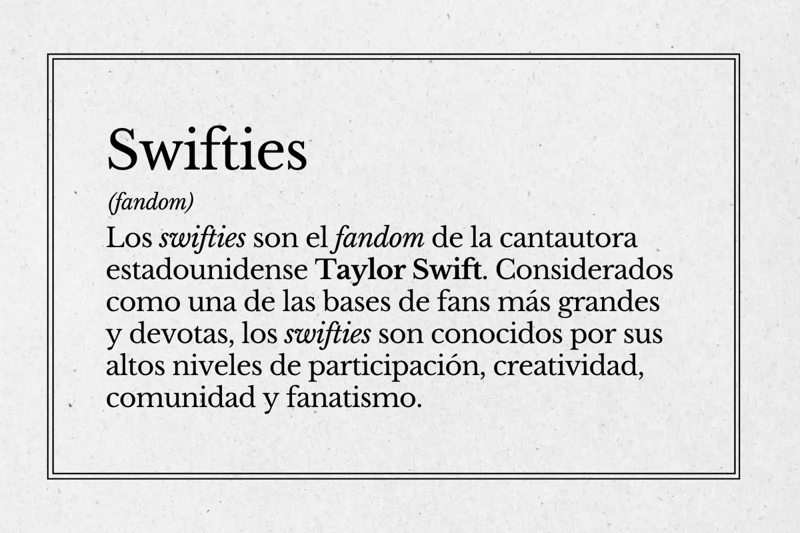Swiftie es una de las palabras más usadas en 2023.
