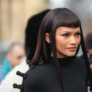 Zendaya durante la Semana de la Moda en París.