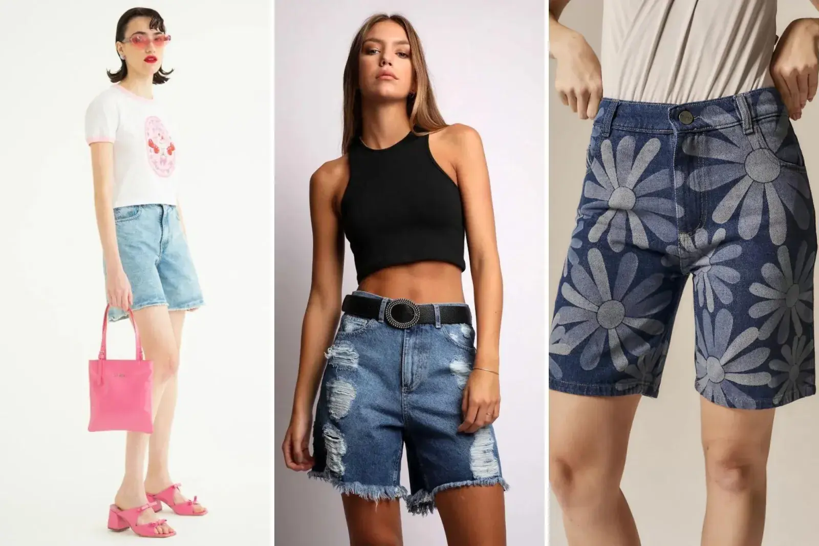 5 diseños de bermudas de jean que la rompen.
