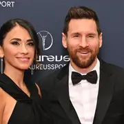 Lionel Messi y Antonela Roccuzzo en los Laureus World Sport Awards.