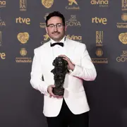 J. A. Bayona, el director de La sociedad de la nieve, durante la ceremonia de los Premios Goya.