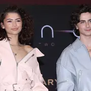 Timothée Chalamet y Zendaya impusieron el estilo motoquero con un look que dio que hablar